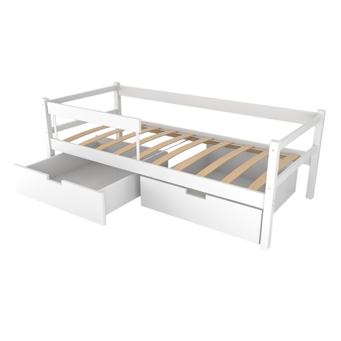 Детская кровать-тахта Skogen, без ящика, белая