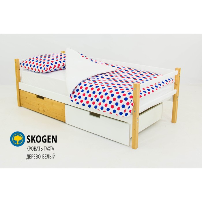 Детская кровать-тахта Skogen, без ящика, дерево/белая