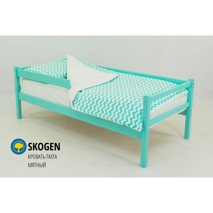 Детская кровать-тахта Skogen, без ящика, мятная