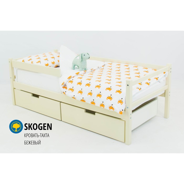 Детская кровать-тахта Skogen, без ящика, бежевая