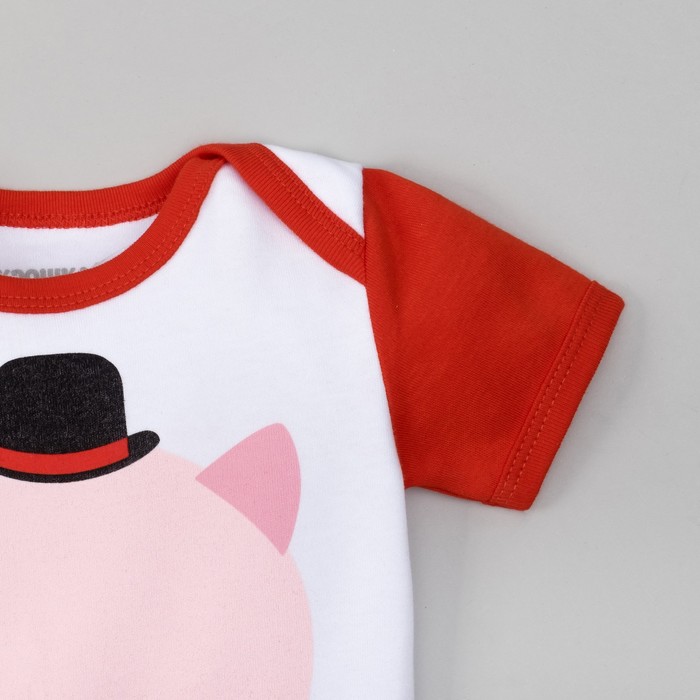 Боди детское для мальчика "Символ года", рост 74-80 см, 9-12 мес (26 р-р), 100% хл, интерлок 35800