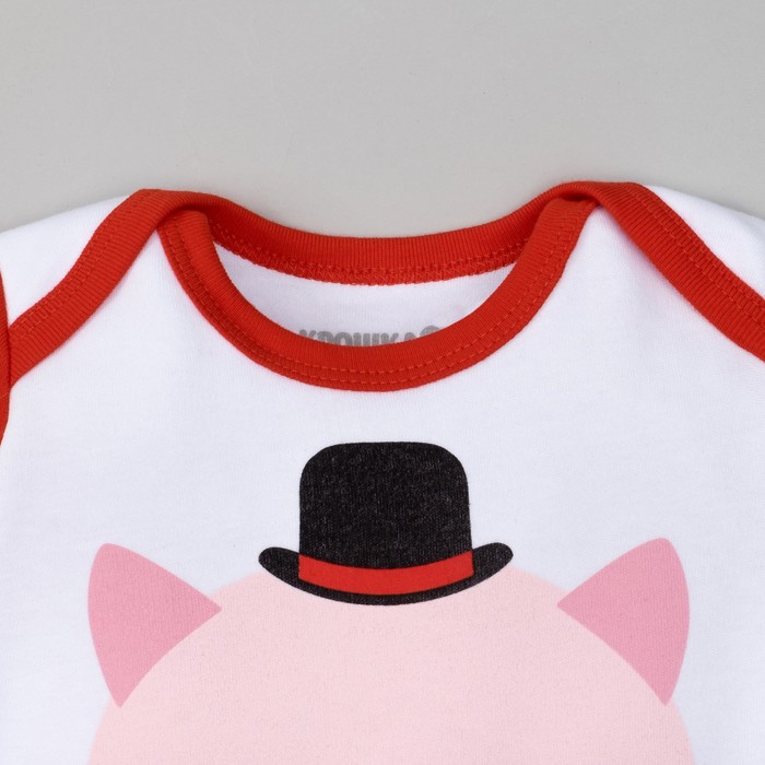 Боди детское для мальчика "Символ года", рост 86-92 см 1,5-2 г (28 р-р), 100% хл, интерлок