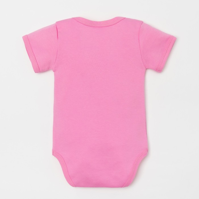 Боди детское "Хрюша", рост 62-68 см, 3-6 мес (22 р-р), 100% хл, интерлок