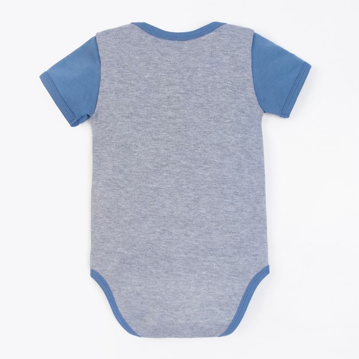 Комплект боди детское-2шт "Тебе подарочек", рост 74-80 см, 9-12 мес (26 р-р), 100% хл.