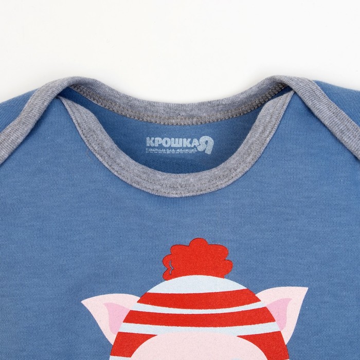 Комплект боди детское-2шт "Тебе подарочек", рост 74-80 см, 9-12 мес (26 р-р), 100% хл.