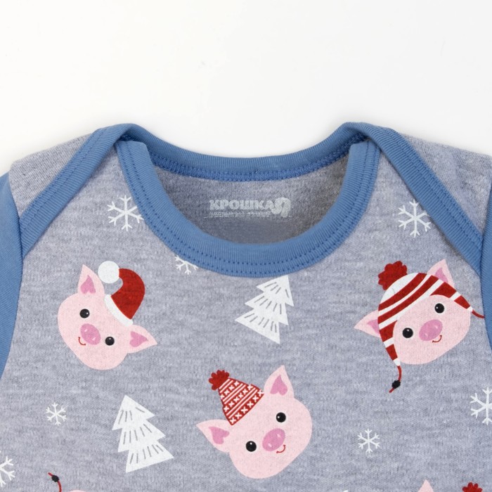 Комплект боди детское - 2 шт "Тебе подарочек", рост 86-92 см 1,5-2 г (28 р-р), 100% хл.