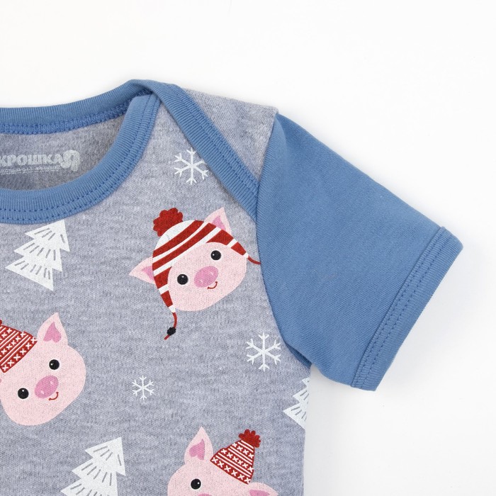 Комплект боди детское - 2 шт "Тебе подарочек", рост 86-92 см 1,5-2 г (28 р-р), 100% хл.