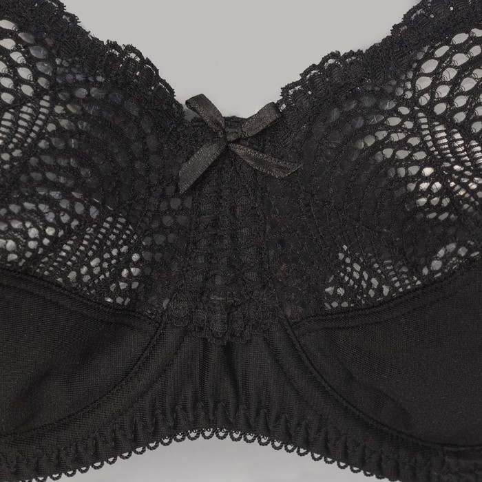 Бюстагльтер женский М-25 цвет черный, р-р 90C