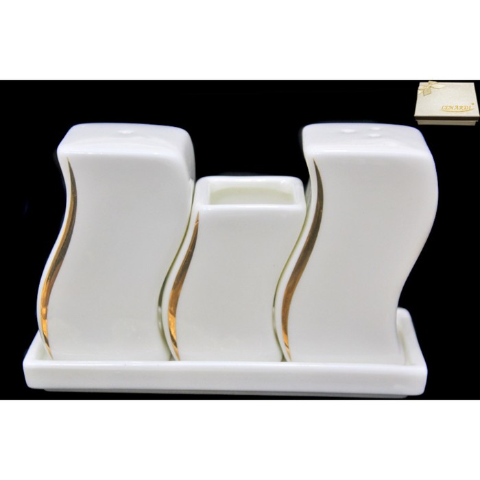 Набор солонок на подставке "АНХЕЛИКА", в подарочной упаковке