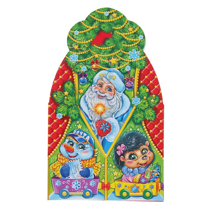 Подарочная коробка "Искорка", сборная, зелёный, 17,5 х 7 х 10,5 см