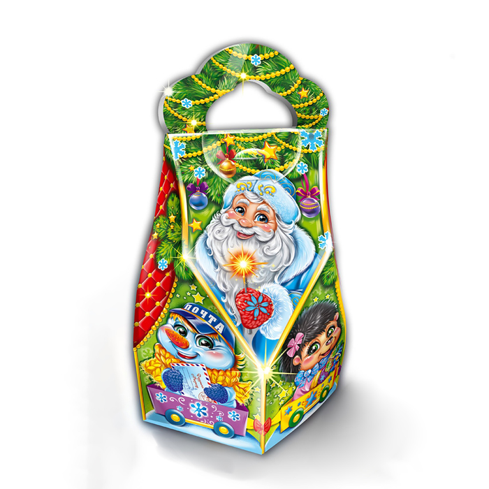 Подарочная коробка "Искорка", сборная, зелёный, 17,5 х 7 х 10,5 см