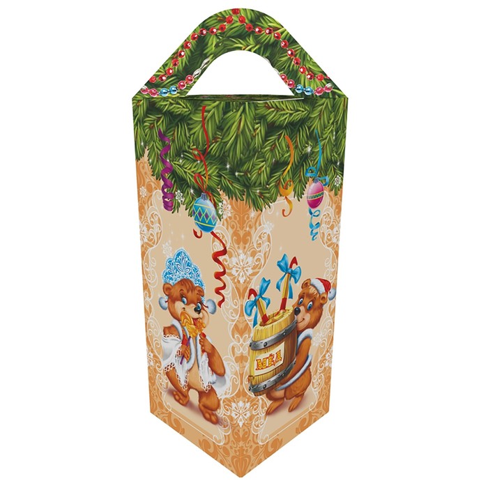 Подарочная коробка "Карамельки", сборная, 8 х 8 х 20 см