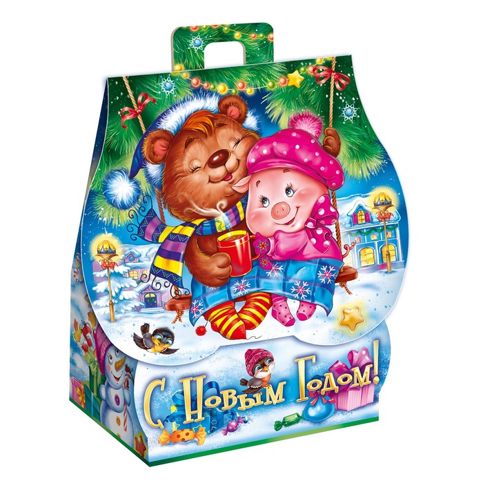 Подарочная коробка "Качели", сборная, 12 х 8,5 х 17,5 см