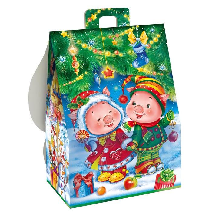 Подарочная коробка "Качели", сборная, 12 х 8,5 х 17,5 см