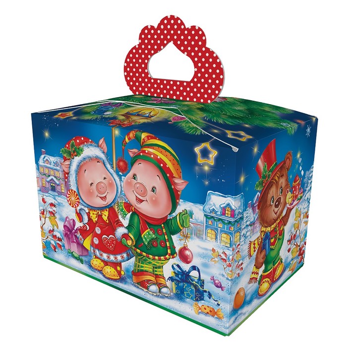 Подарочная коробка "Качели", сборная, 9 х 6 х 9 см