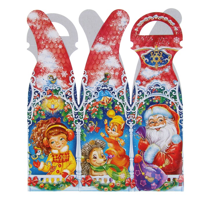 Подарочная коробка "Ребятишки", сборная, 20 х 18 х 23 см