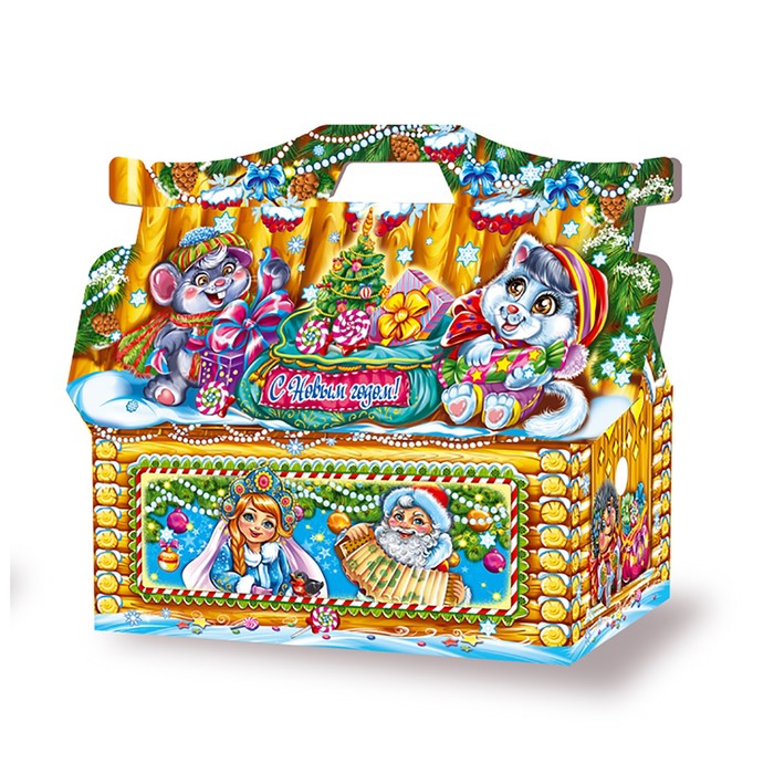 Подарочная коробка, сборная, 26,4 х 14 х 18,5 см