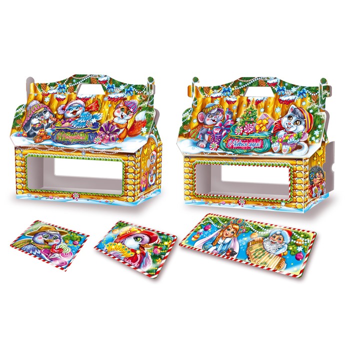 Подарочная коробка, сборная, 26,4 х 14 х 18,5 см