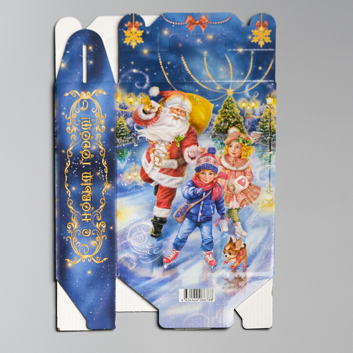 Подарочная коробка "Каток" 16,8 х 6,8 х 20,5 см