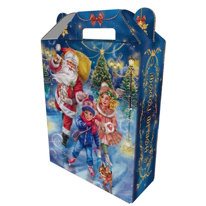 Подарочная коробка "Каток" 16,8 х 6,8 х 20,5 см