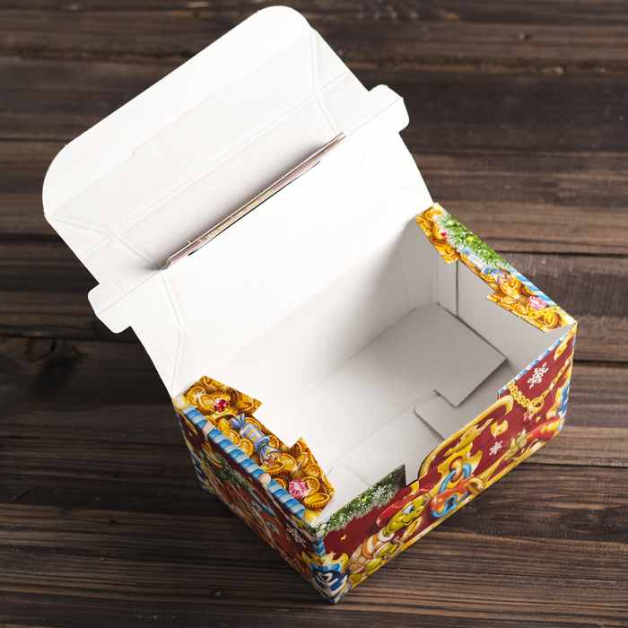 Подарочная коробка "Пиратская", сундучок, сборная, 25 х 15 х 15 см