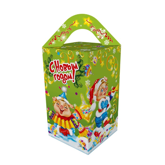 Подарочная коробка "Танцоры", сборная, 10 х 10 х 18 см