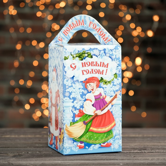 Подарочная коробка "Морозко", сборная, 15 х 15 х 26 см