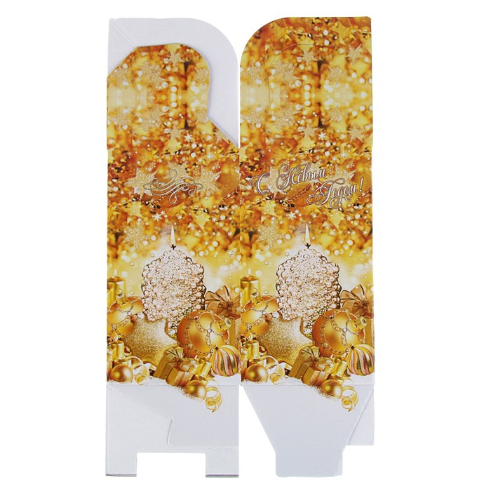 Подарочная коробка "Свечи", сборная, 15 х 15 х 26 см