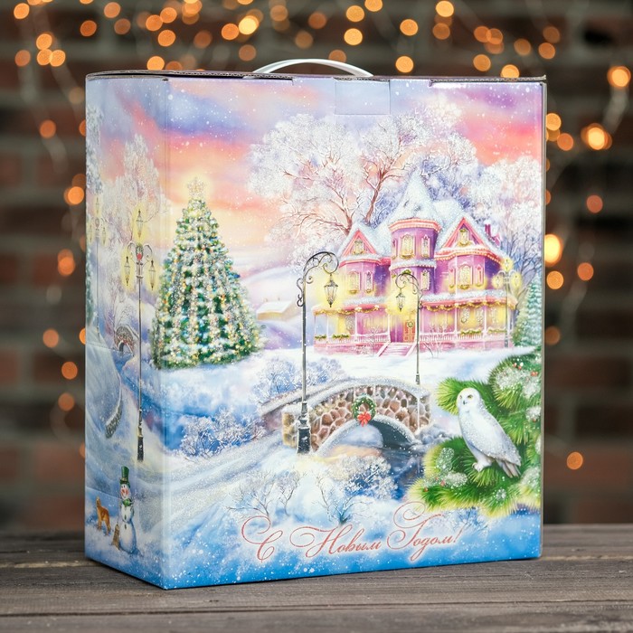 Подарочная коробка "Закат", сборная, 28,5 х 14 х 33 см