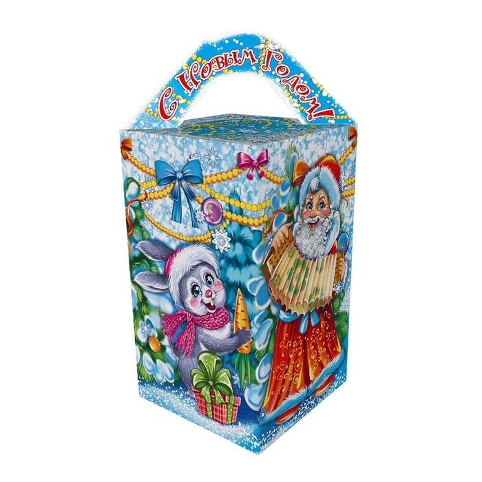 Подарочная коробка "Веселье", сборная, 10 х 10 х 18 см