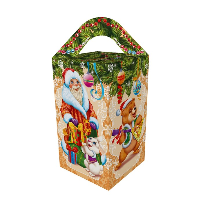 Подарочная коробка "Карамельки", сборная, 10 х 10 х 18 см