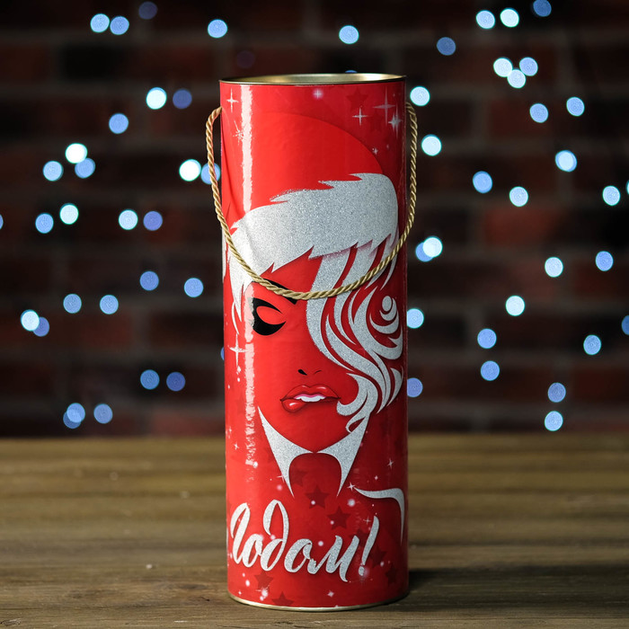 Подарочная коробка-тубус "Хипстеры", 12 х 34,5 см