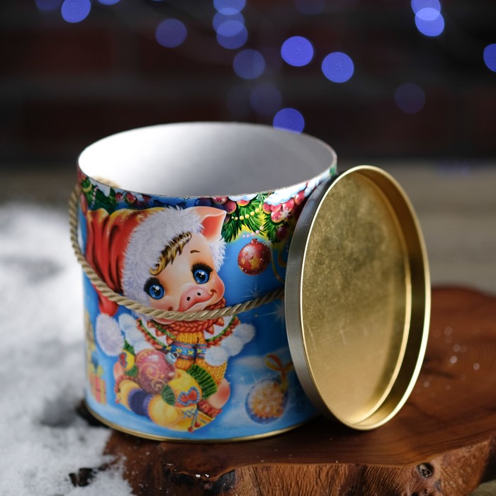 Подарочная коробка-тубус "Близнецы", 12 х 12 см