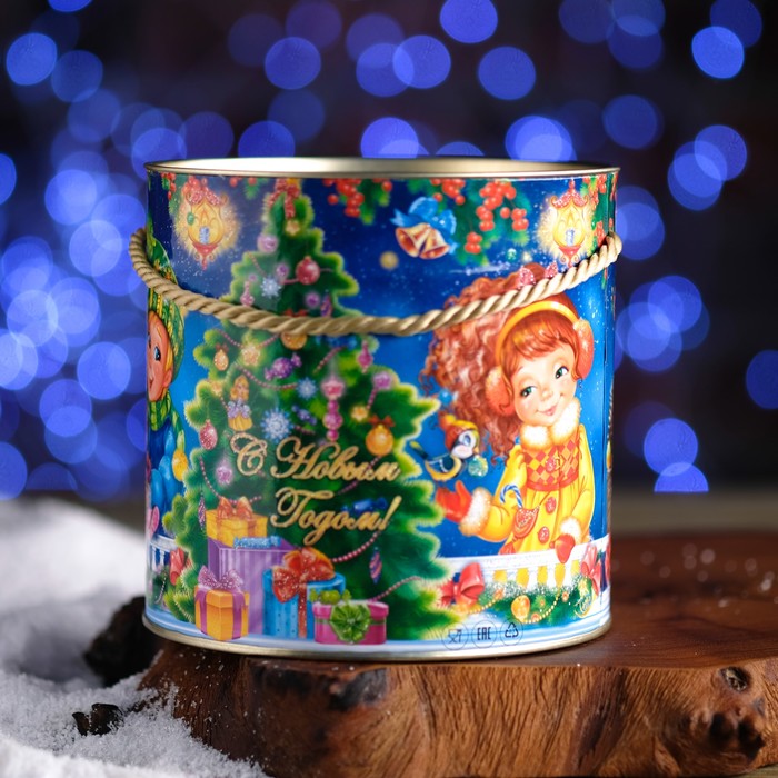 Подарочная коробка-тубус "Беседка", 12 х 12 см