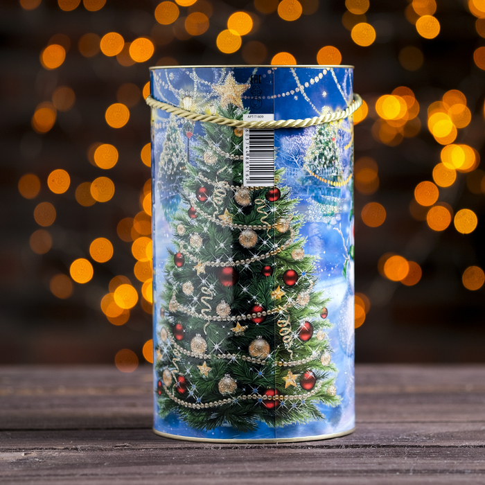 Подарочная коробка-тубус "Каток", 12 х 22 см