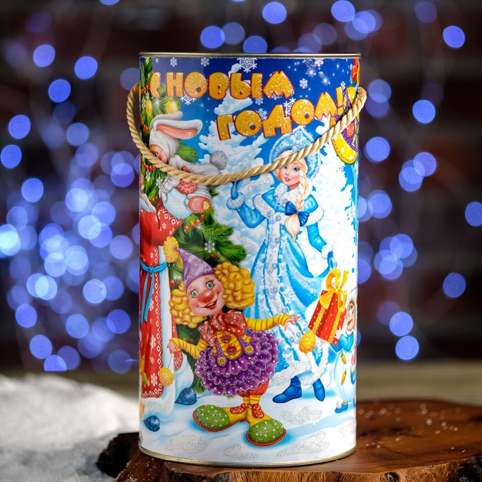 Подарочная коробка-тубус "Дедушка", 12 х 22 см