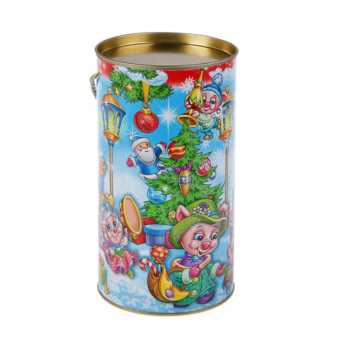 Подарочная коробка-тубус "Музыканты", 12 х 22 см