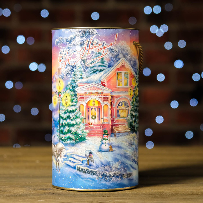 Подарочная коробка-тубус "Закат", 12 х 22 см