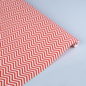

Бумага упаковочная крафт "ЗигЗаг красный", 0,5 х 10 м, 70 г/м² /м2