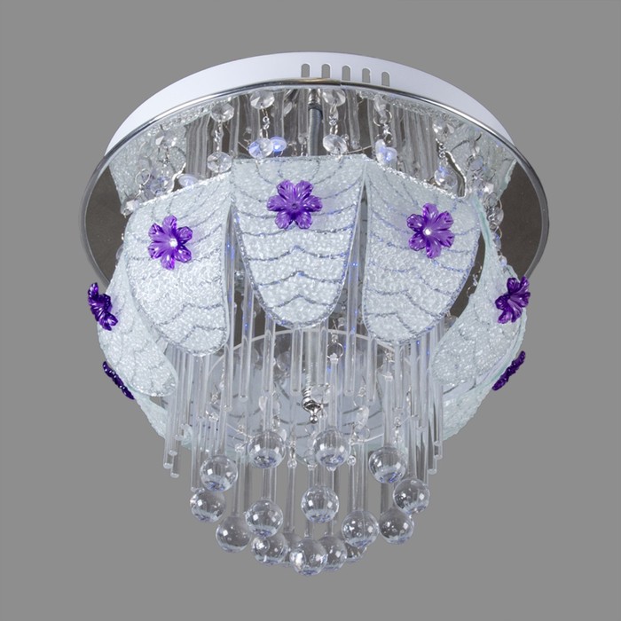 Люстра с ПДУ "Мартина" 3x15Вт E27 хром d.30см.