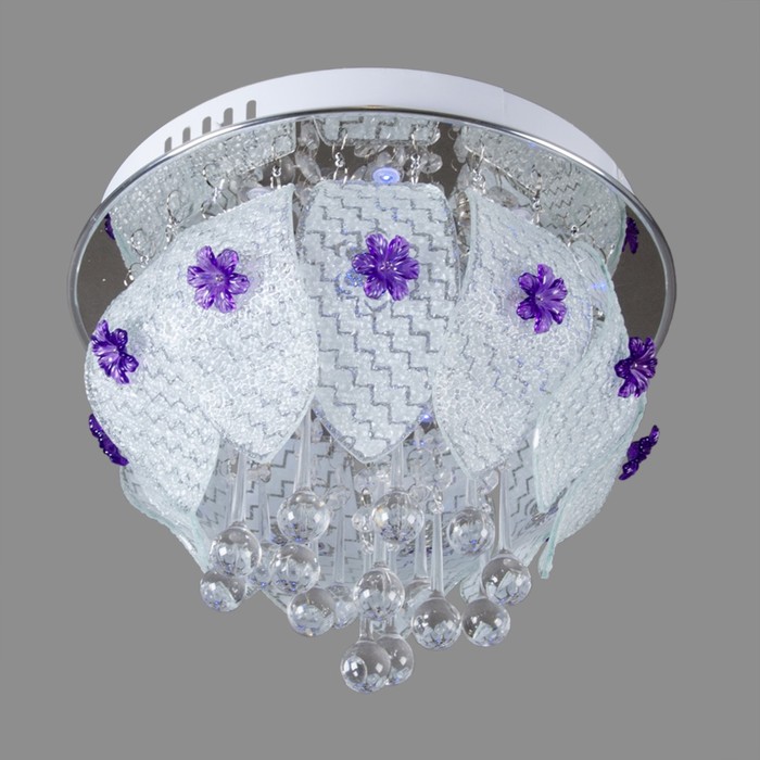 Люстра с ПДУ "Софи" 3x15Вт E27 хром d.30см.