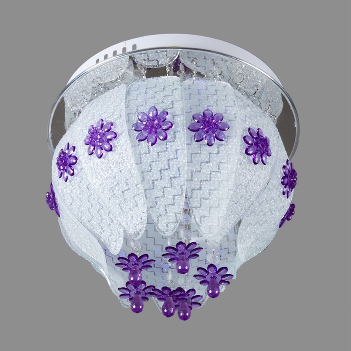 Люстра с ПДУ "Жаклин" 3x15Вт E27 хром d.30см.