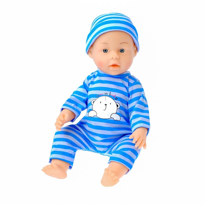 Одежда для пупса 38-42 см: костюмчик "Малыш" с шапочкой