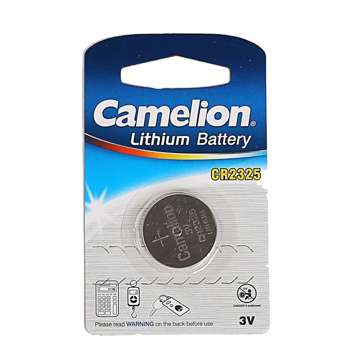 Батарейка литиевая Camelion CR2325-1BL (CR2325-BP1), 3V, блистер, 1 шт.