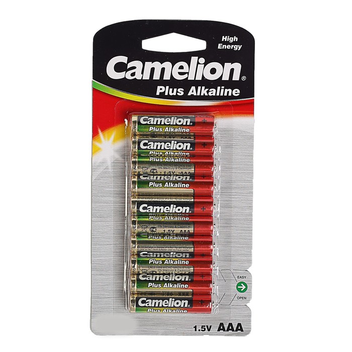 Батарейка алкалиновая Camelion LR03-10BL (LR03-BP10), 1.5В, блистер, 10 шт.