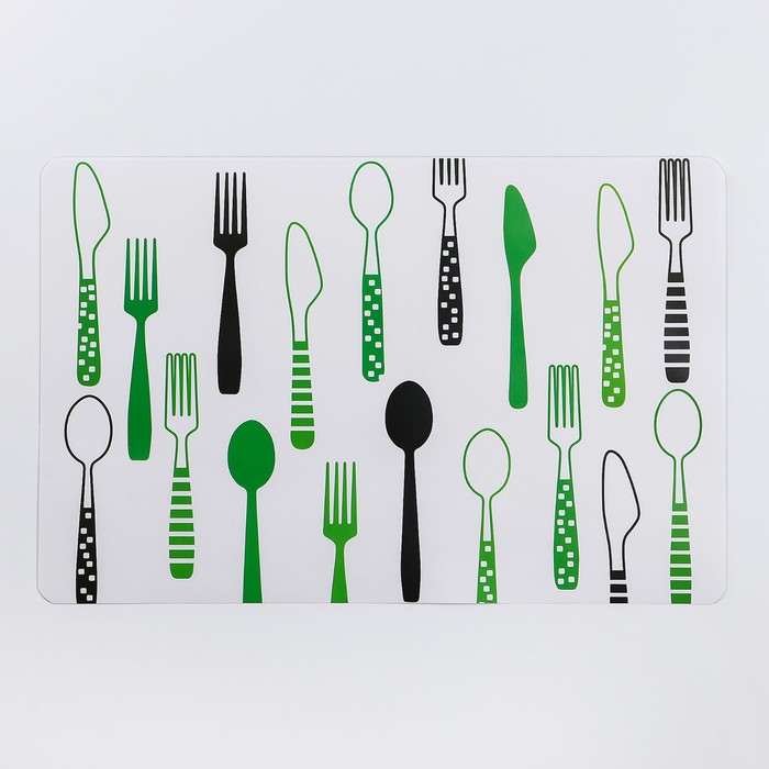 Салфетка кухонная "Вилка ложка" 42х28 см