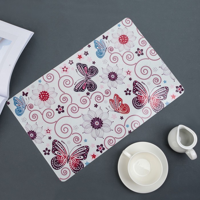 Салфетка кухонная "Вальс бабочек" 42х28 см