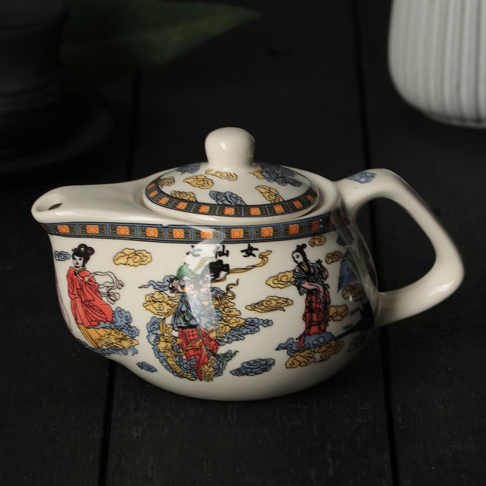 Чайник заварочный 200 мл "Девушка", с металлическим ситом