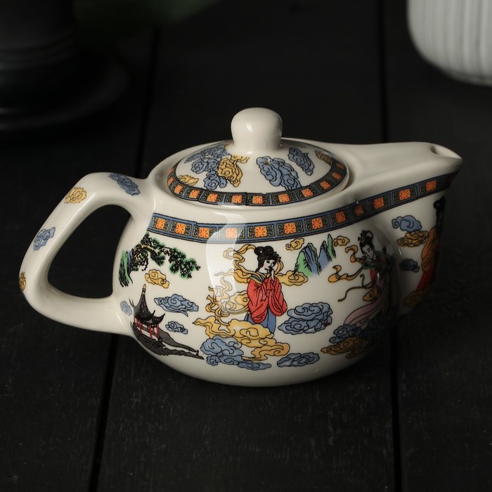 Чайник заварочный 200 мл "Девушка", с металлическим ситом