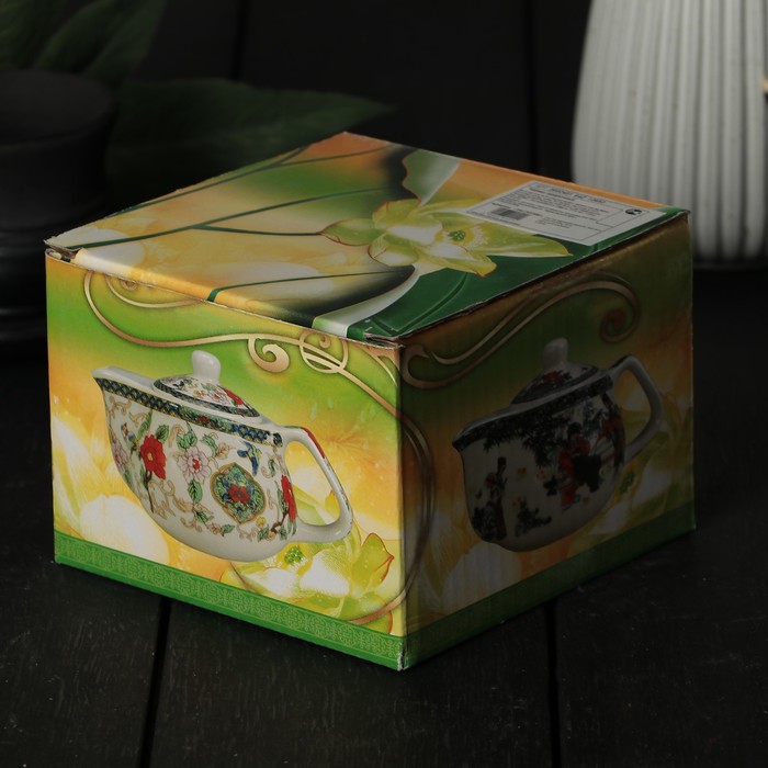 Чайник заварочный 200 мл "Девушка", с металлическим ситом